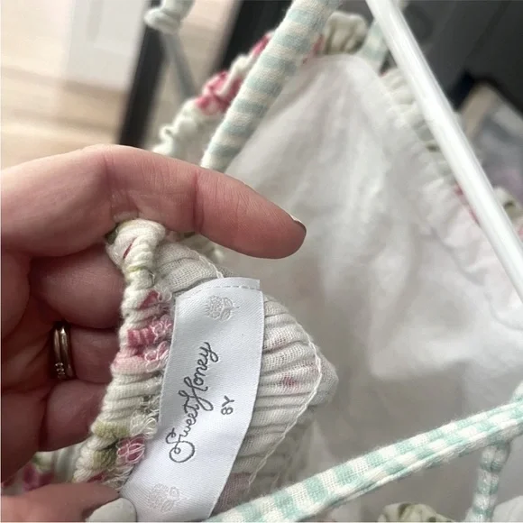 Sweet Honey Floral Maxi Dress. Girl’s Sz-8Y Pink | Ivory | Green EUC - Picture 6 of 6